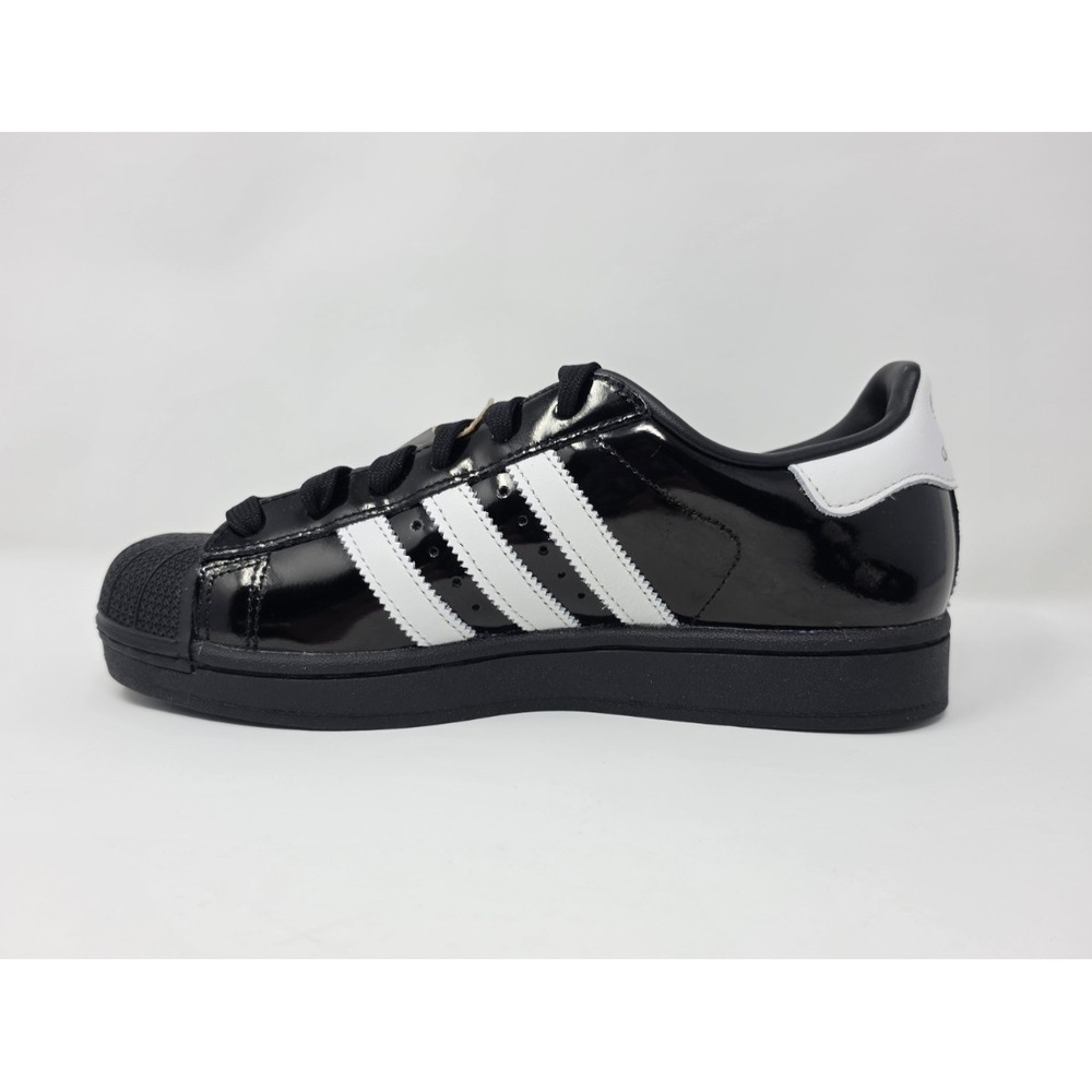 ADIDAS SUPERSTAR ll SHOE WOMEN'S 7 1/2 BLACK /WHITE STRIPES NIB - Picture 9 of 11